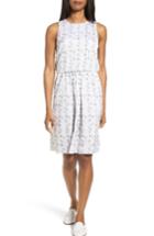 Women's Nordstrom Collection Sunburst Print Silk Blouson Dress