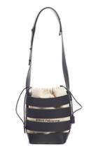 Paco Rabanne Cage Leather & Canvas Hobo -