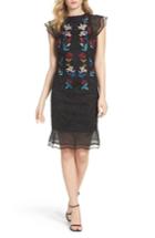 Women's Sachin & Babi Noir Dream Embroidered Trumpet Dress