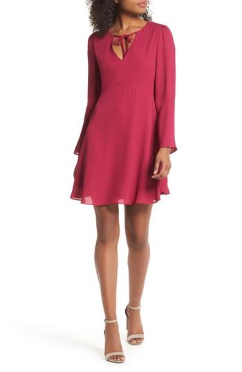 Women's Sam Edelman Trumpet Sleeve Dress - Pink