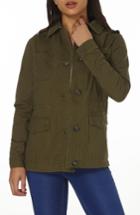 Women's Dorothy Perkins Utility Shacket Us / 8 Uk - Green