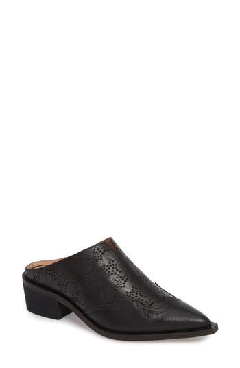 Women's Linea Paolo Waylon Western Mule .5 M - Black