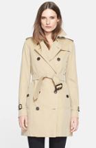 Women's Burberry London 'kensington' Double Breasted Trench Coat
