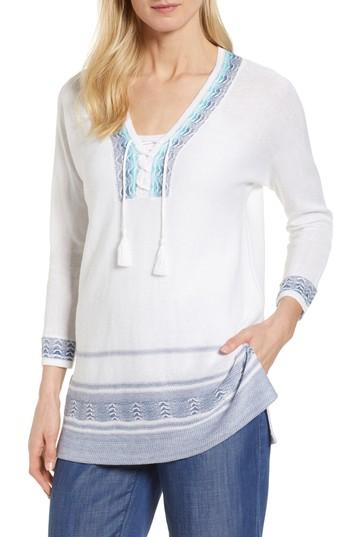 Women's Nic+zoe Island Hop Top - Blue
