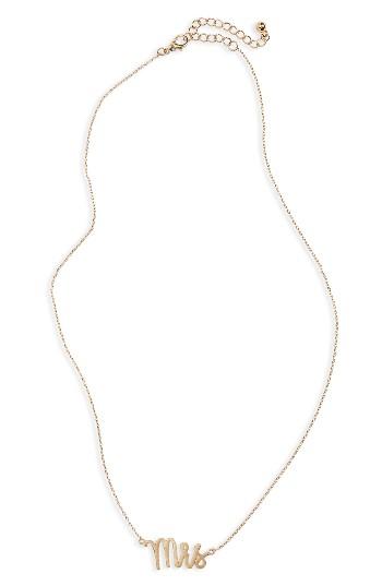 Women's Girly Mrs Charm Necklace