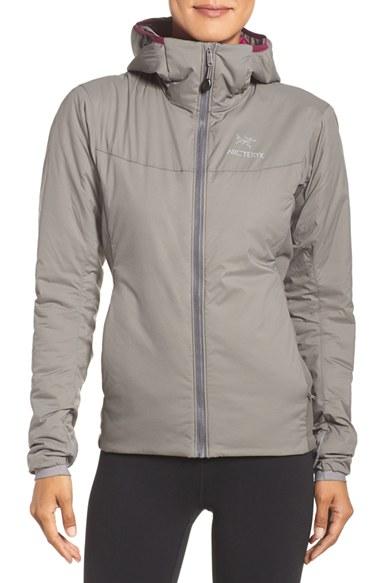 Women's Arc'teryx 'atom Lt' Coreloft(tm) Hooded Jacket - Grey