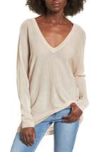 Women's Leith Double V-neck Sweater - Beige