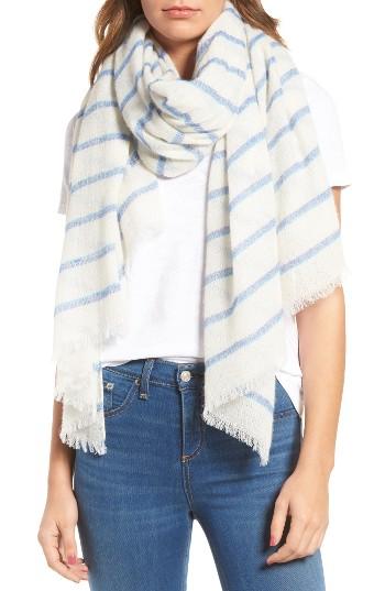 Women's Rag & Bone Rowing Stripe Scarf, Size - White