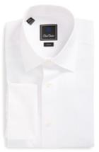 Men's David Donahue Trim Fit Solid Tuxedo Shirt 34/35 - White