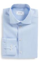 Men's Eton Slim Fit Solid Dress Shirt - - Blue