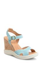 Women's B?rn Puno Wedge Sandal M - Blue/green
