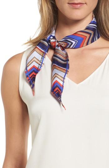 Women's Vince Camuto Stripe Diamond Silk Scarf