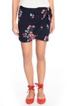 Women's Sezane Pacome Floral Silk Skirt Us / 34 Fr - Blue