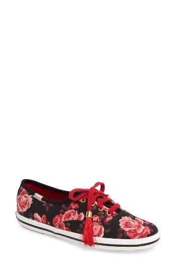Women's Keds For Kate Spade New York Kick Print Sneaker .5 M - Black