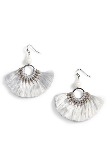 Women's Nakamol Design Tassel Pearl Earrings