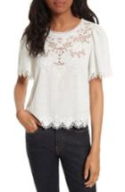 Women's Rebecca Taylor Amore Embroidered Top - White