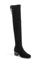Women's Stuart Weitzman Elevated Over The Knee Boot .5 M - Black