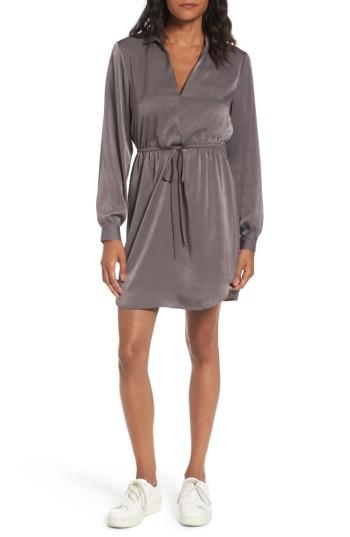 Women's Lush Payton Cinched Waist Dress - Grey