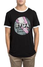 Men's Rvca Volt Graphic Ringer T-shirt - Black