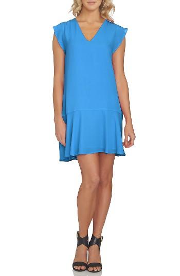 Women's 1.state Flounce Hem Shift Dress, Size - Blue