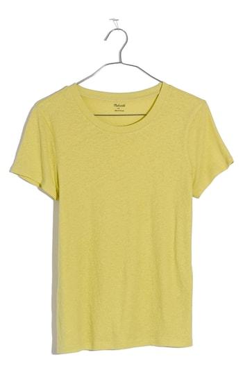 Women's Madewell Lo-fi Shrunken Tee, Size - Green
