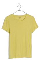 Women's Madewell Lo-fi Shrunken Tee, Size - Green