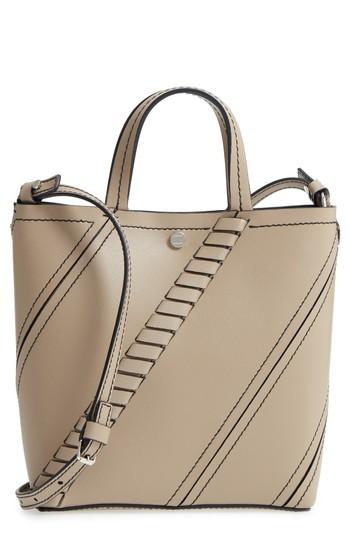 Proenza Schouler Mini Hex Whipstitch Calfskin Leather Tote - Beige