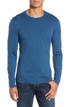 Men's Icebreaker Oasis Long Sleeve Merino Wool Base Layer T-shirt, Size - Blue
