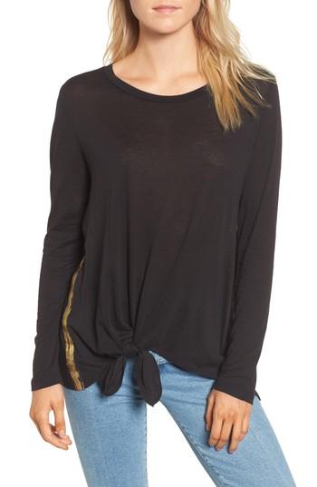 Women's Sundry Knotted Hem Top