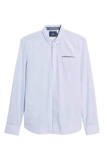 Men's Scotch & Soda Woven Stripe Shirt