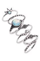 Women's Topshop Beach House 7-pack Ring Set