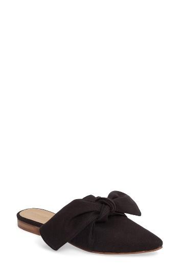 Women's Topshop Adele Bow Flat Mule .5us / 35eu - Black