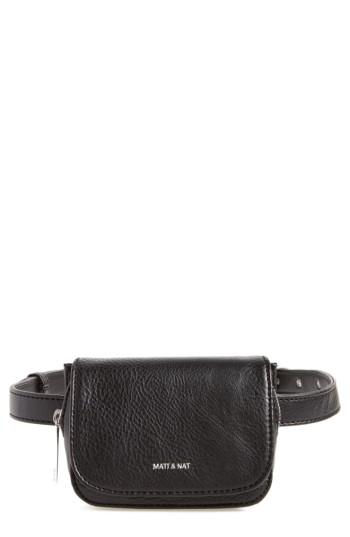 Matt & Nat Aki Faux Leather Belt Bag - Black