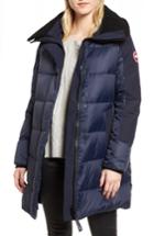 Women's Canada Goose Altona Water Resistant 750-fill Power Down Parka With Genuine Shearling Collar (6-8) - Blue
