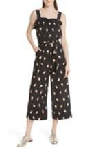 Women's Kate Spade New York Pineapple Wide Leg Crop Jumpsuit - Black
