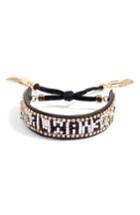 Women's Rebecca Minkoff Always Seed Bead Leather Bracelet