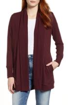 Women's Gibson Cozy Ribbed Cardigan - Red