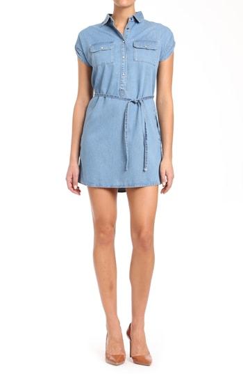 Women's Mavi Jeans Barbara Chambray Shirtdress - Blue