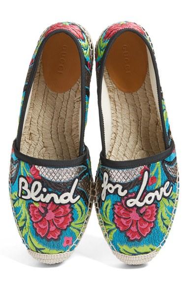 Women's Gucci Pilar Blind For Love Espadrille