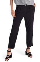 Women's Madewell High Waist Crop Track Trousers - Black