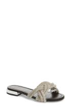 Women's Christian Louboutin Pyraclou Wedge Sandal Us / 37eu - Metallic
