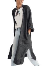 Women's Madewell Grid Long Linen Blend Jacket