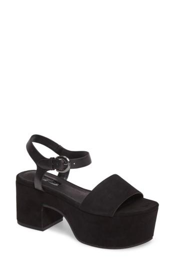 Women's Topshop Vavavoom Platform Sandal .5us / 36eu - Black