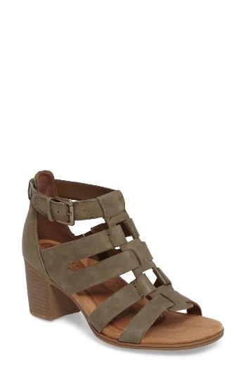 Women's Rockport Cobb Hill Hattie Block Heel Gladiator Sandal M - Green