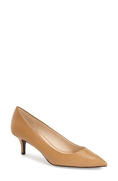 Women's Nine West 'xeena' Pointy Toe Pump .5 M - Beige