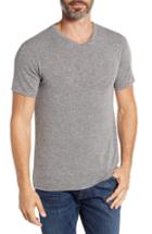 Men's Stone Rose V-neck T-shirt (xs) - Grey