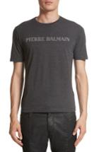 Men's Pierre Balmain Logo Graphic T-shirt Eu - Grey