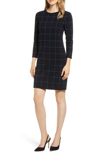 Women's Anne Klein Crewneck Sweater Dress - Black