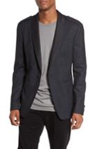 Men's John Varvatos Star Usa Shawl Collar Wool Blazer R - Blue