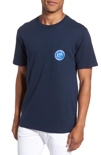 Men's Southern Tide Classic Fit Quarters Master T-shirt - Blue